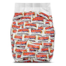 PayDay Fun Size Candy Bars - 40 Individually Wrapped Candy Bars - Bulk PayDay Peanut & Caramel Candy - Bulk Candy Perfect for Parties and Office Snacks - Bulk Candy Bag - 40 Pieces