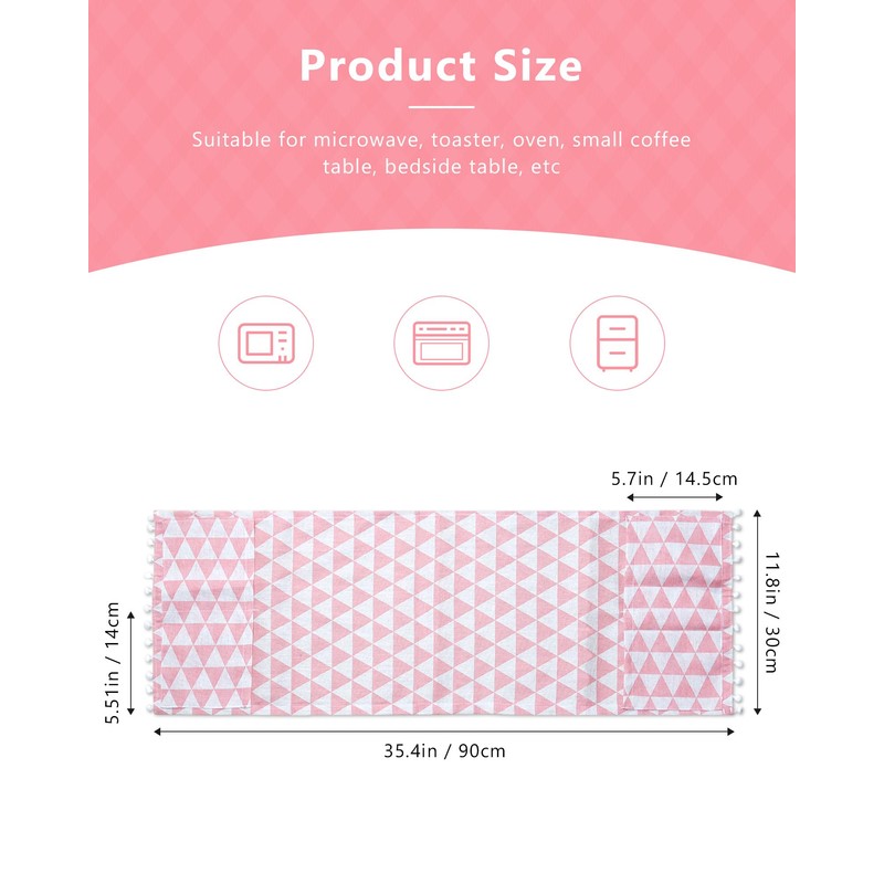 YETOOME Microwave Oven Cover Dustproof Cotton Machine Protector Decorative Kitchen
