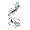 eMagTech 4PCS 45 Degree Fixed Hinges Cabinet Hinge Hydraulic Damper