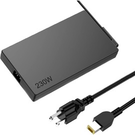 230W AC Power Charger Fit for Lenovo LegionSeries Legion Y7000 Y7000P Y9000K Y520 Y520-15 R720 Y92 ADL230NLC3A 20V 11.5A Gaming Laptop Adapter Cord