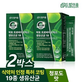 DreamEum Lacto Probatics Live Lactobacillus 19 Whole Family Immune Zinc Lactobacillus 2 Month Supply / 드림이음 락토 프로바오틱스 생유산균 19 온가족 면역 아연 유산균 2개월분