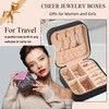 Cheerleader Travel Jewelry Case, Cheer Travel Jewelry Box for Women,