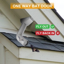 Briidea Bat Exclusion Device, Reusable One Way Bat Door Get Rid of Bats in Your Home, Attic, Gray