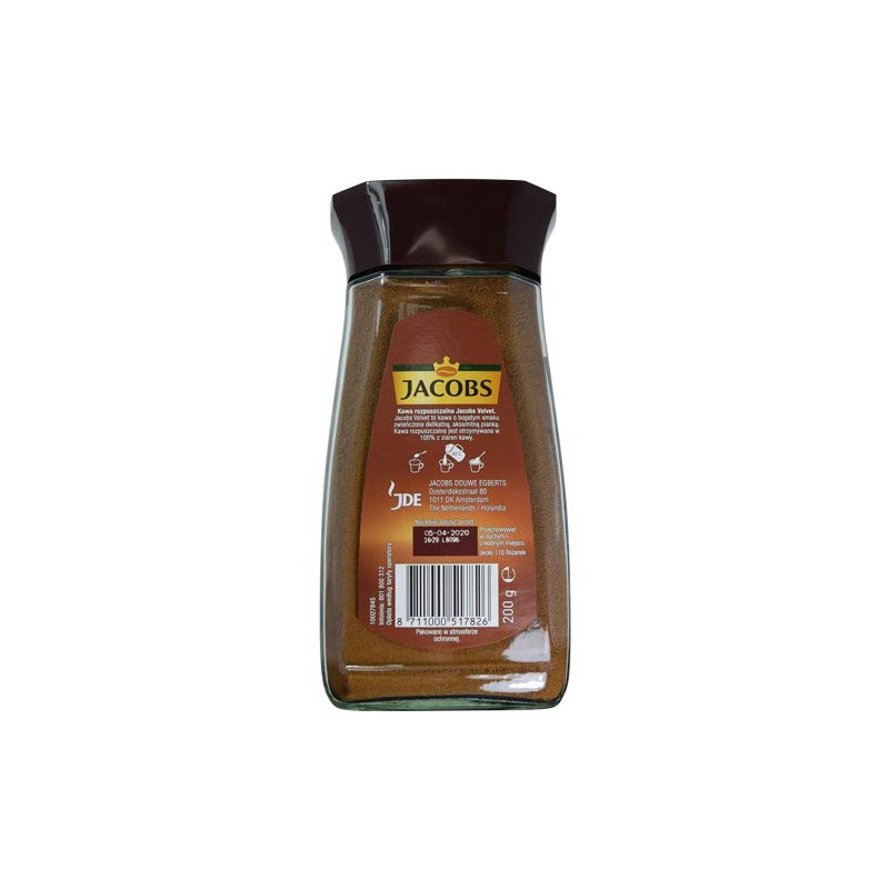 Jacobs Velvet Instant Coffee 200g (Pack of 2)