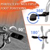 FOVPLUE 1.25" Highway Footpegs,Long Angled Adjustable Highway Pegs w/Mounts for