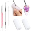 Furtherpretty 3D Nail Art Sculpting Tools Set, 3 Pack Dual-Head