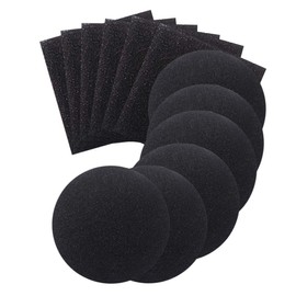 CAXUSD 12pcs Carbon Cushion Filters for Kitchen Trash Bins Compost Pail Filters Odor Absorbing Charcoal Pads for Home Compatible Bins
