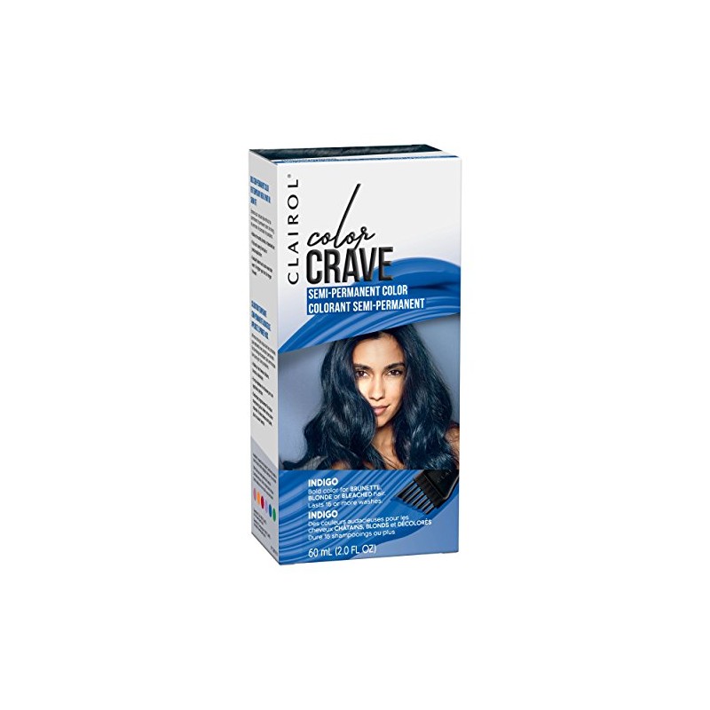 Clairol Color Crave Semi-Permanent Hair Dye, Indigo Hair Color, 1