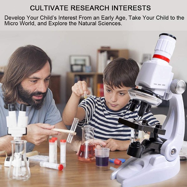 Hiyumi Official Microscopio Niños Microscopio Kit Scienza Microscopio Bambini 100x