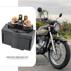 The Lord of the Tools 1 Piece 12V Motorcycle Starter Solenoid Relay Replacement Part 27010-1098 27010-1235 Compatible with Kawasaki BJ EN GPX GPZ GTR VN Z ZR Triumph Tiger T