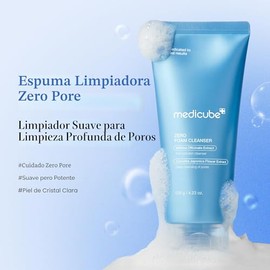 Limpiador de espuma medicube Zero para piel sensible - Control del sebo, equilibrio de la humedad y minimización de los poros | Cuidado de la piel cor