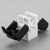 Greluma 6pcs 180 Degree RJ45 CAT6A Keystone Jack Toolless Keystone