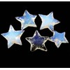 5 Pcs Opalite Stars, Opal Star, Opalite Crescent Stars, Carved