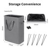 ZERO JET LAG Slim Laundry Hamper With Handles Collapsible Laundry