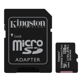 Tarjeta de memoria Kingston SDCS2SP Canvas Select Plus con adaptador SD 128GB