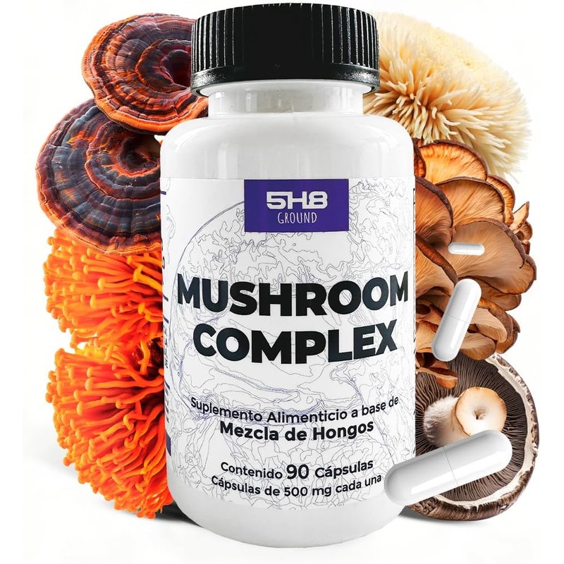 Mushroom Complex - Melena de León, Cordyceps, Reishi - 5H8