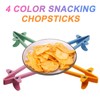 DWEHSHIELD 4 PCS Finger Chopsticks for Gamers - Snack Grabber