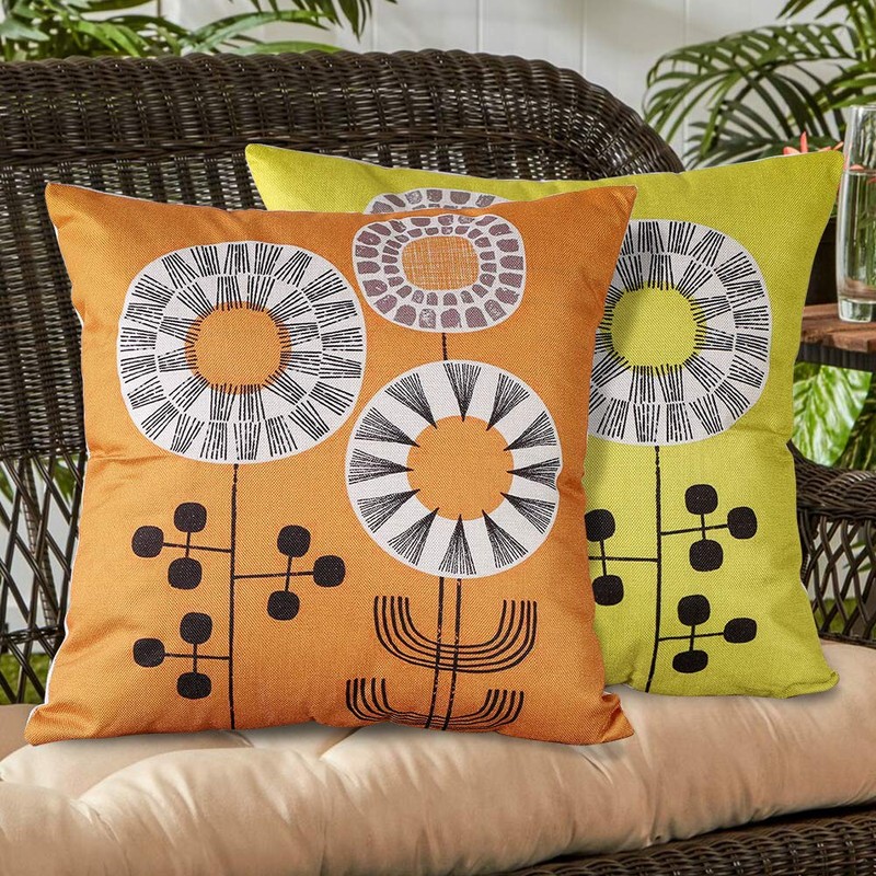 OTOSTAR Cushion Cover 40x40cm Nordic 2 Pcs Stylish Cute Pattern