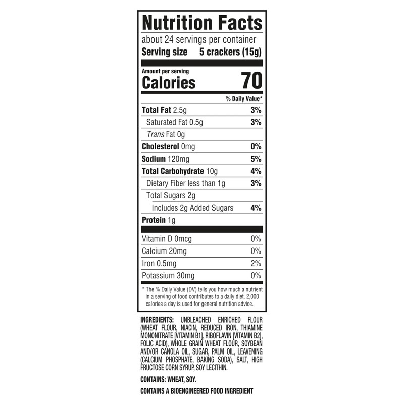 RITZ Whole Wheat Crackers, Snacks for Kids and Adults, Bulk