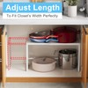 Expandable Kitchen Storage Shelves,110LBS Heavy Duty Metal Shelving Units and
