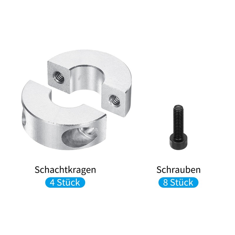 QUARKZMAN Aluminium Adjustment Rings 14 mm Inner Diameter Double Split
