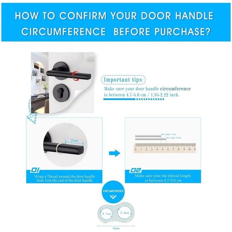10 Pack Topes para Manijas de Puertas Protector Pared Goma