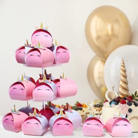 TaoBary 36 Pieces Unicorn Party Favors Unicorn Candy Box Treat Box for Boy Girls Unicorn Birthday Party Supplies Baby Shower Rainbow Party Favors Kids Party Decoration