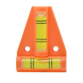 Mini Triangle T Level Tool 2 Bubbles Vertical Horizontal Orange, 2PCS