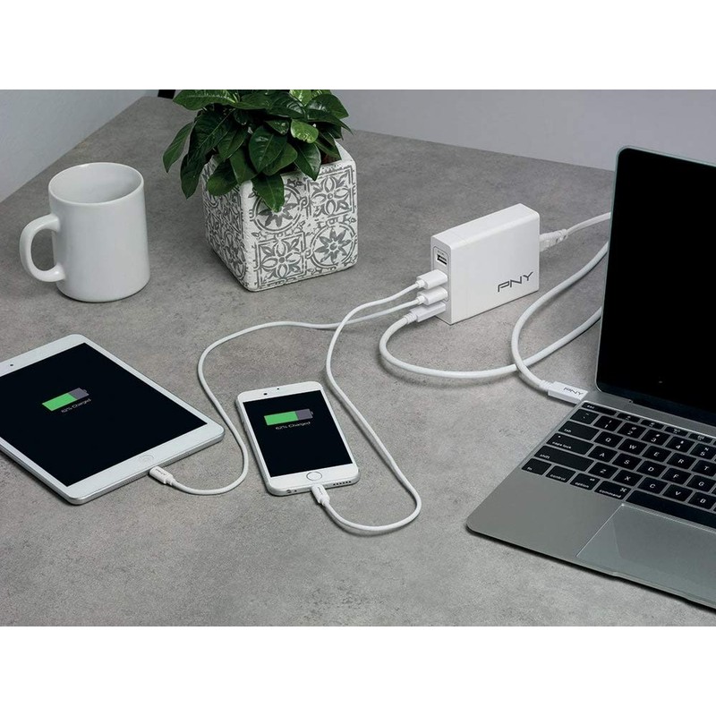 PNY p-ac-3uf1tc-weu30-rb Charger USB-C White