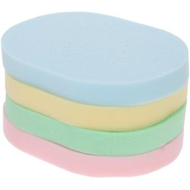 Esponjas Ovaladas Faciales para Limpieza, 4 Piezas Pva, Exfoliantes