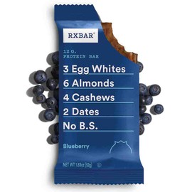RXBAR, Blueberry, Protein Bar, 1.83 Ounce (Pack of 5), High Protein Snack, Gluten Free
