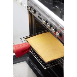 Lékué Topfhandschuh, Silikon, rot/schwarz, einzeln, 12x10x11 cm