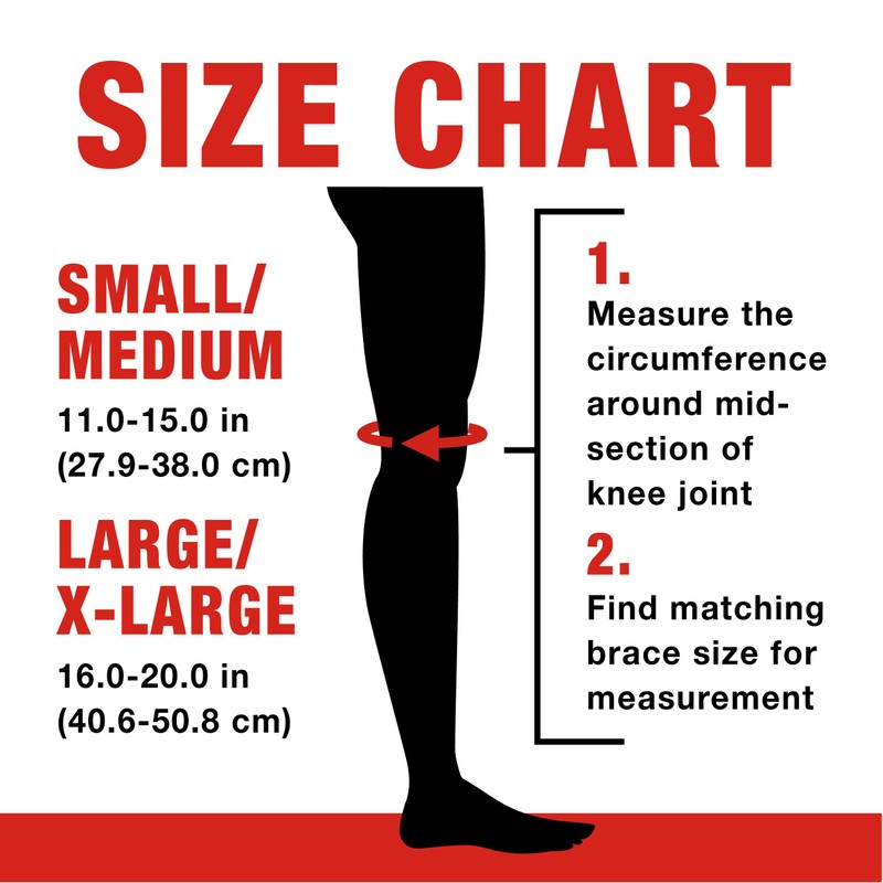 ACE Elasto-Preene Knee Support, Large/XLarge, Black (229067)