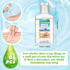 Dansib 6 Pcs Mini 1oz Soothing Moisture Gel Travel Size Moisturizing Face Skin Gel Bulk After Sun Lotion for Sunburn Relief Summer Beach Wedding Party Supplies(Summer Beach)