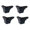 Herrajes Guerrero Pata Para Mueble Sala 7.5cm Altura Plastico Pack De 4