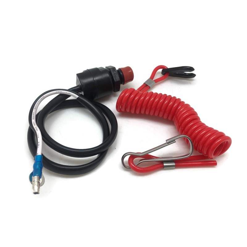 YAMASCO Boat Motor Kill Stop Switch & Safety Tether Lanyard