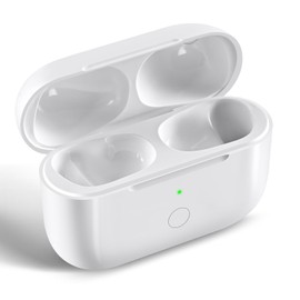 Wireless Charging Case Replacement Compatible with AirPod Pro 1st & 2nd Generation, Air Pod Pro 1 2 Charger Case with Bluetooth Pairing Sync Button,White