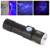 UV Flashlight USB 395nm LED Ultraviolet Black Light Detector for