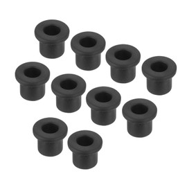 MECCANIXITY 10Pcs T Shape Rubber Grommet Mount Dia 11mm ID 7mm H 12mm Black Seal Protection Cable Grommets Flexible for Cable Pipe