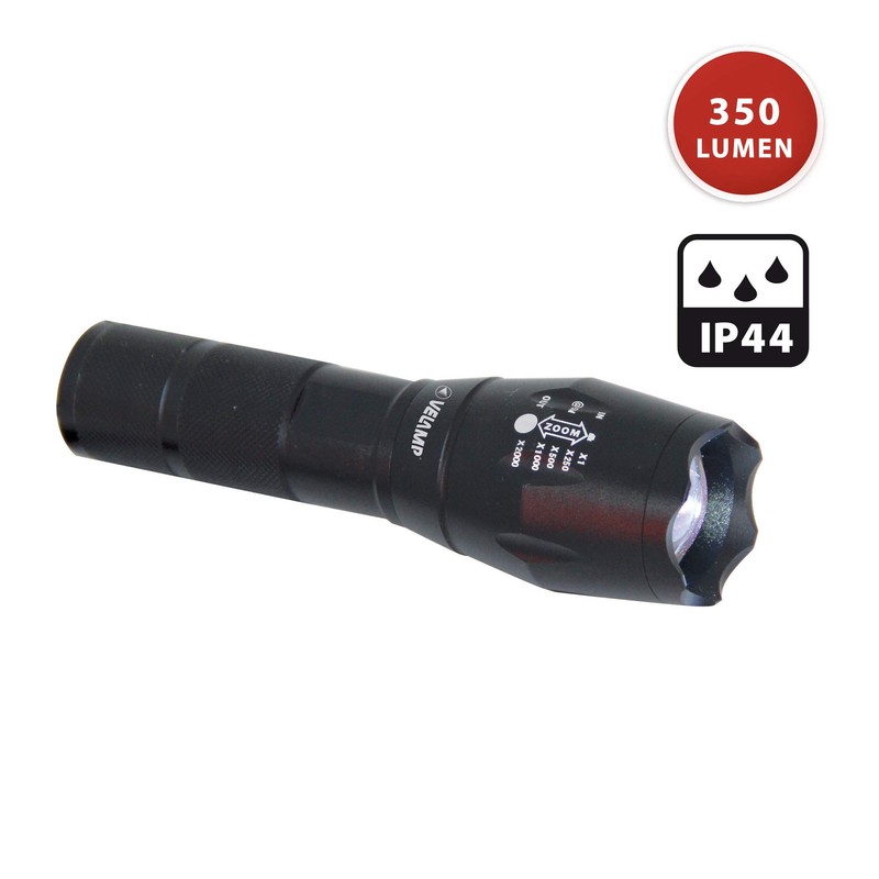 VELAMP in247 Steel LED Taschenlampe Aluminium schwarz