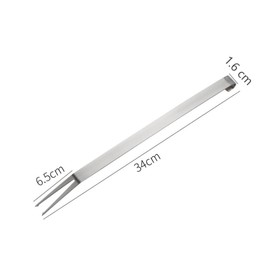 Mipcase 304 Stainless Steel Barbecue Forks 2-Piece Set for Grilling and Roasting Multifunctional BBQ Tools for Meat and Vegetables Sturdy and Easy to Use