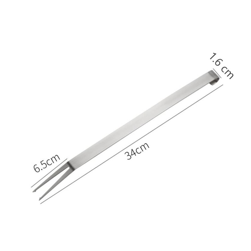 Mipcase 304 Stainless Steel Barbecue Forks 2-Piece Set for Grilling
