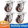 4-Pack Furniture Caster Wheels for Small Tables & Cabinets –