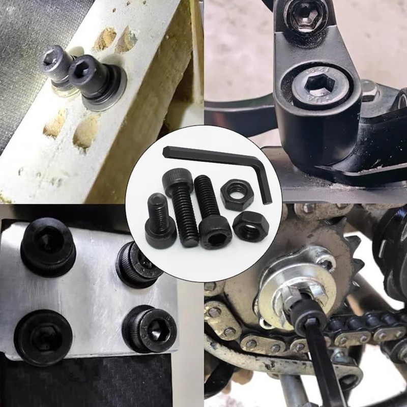 500 Pieces, M3 M4 M5 Hex Socket Head Cap Screw