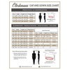 Unisex Masters Cap and Gown with 2025 Year Charm, Masters