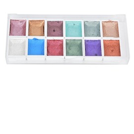 Garosa Watercolour Paints with 12 Different Professional Metallic Glitter Solid Watercolour Pigment Set for Sketching Painting Drawing Art Accessories (Sparkle)