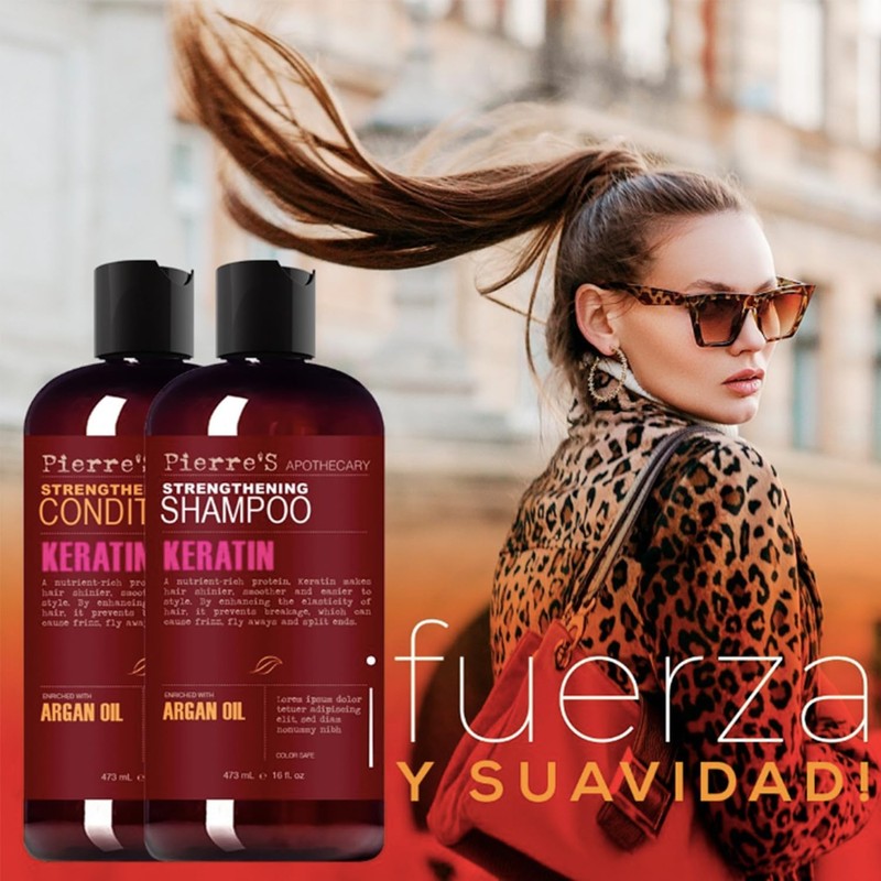 PA Keratin Strengthening Shampoo 16 oz