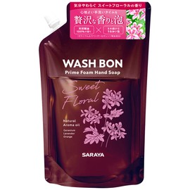 Tokyo Saraya Washbone Prime Foam Sweet Floral Refill, 16.9 fl oz (500 ml)