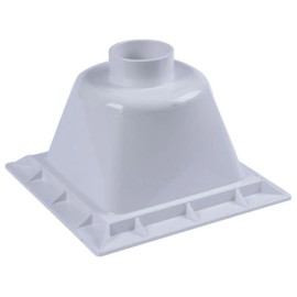 Oatey 42721 Floor Sink, Square, 12 inch W x 12 inch D, PVC, White