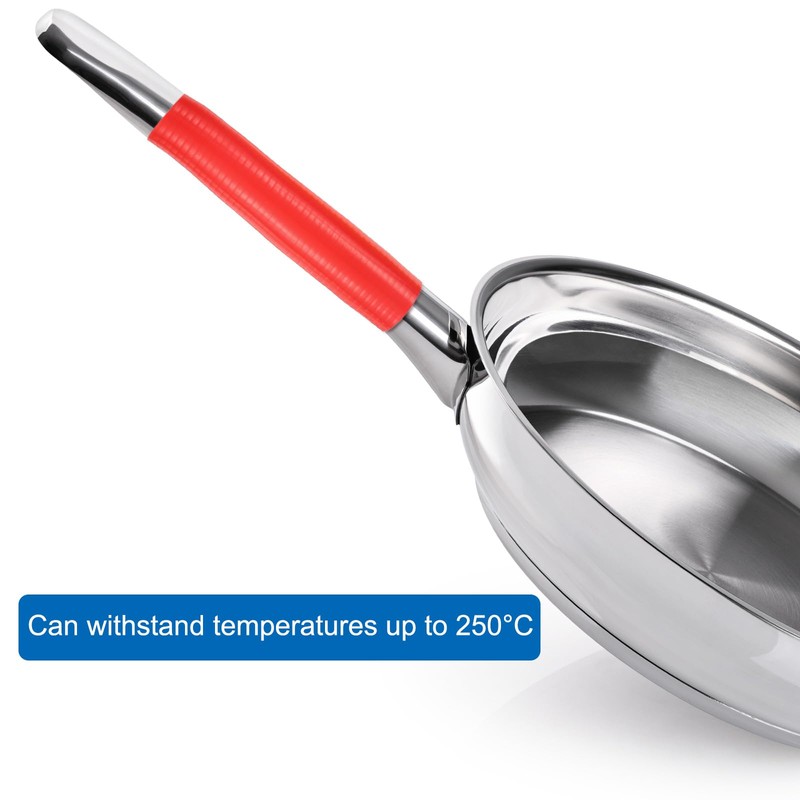 uxcell 2 Pcs Silicone Pan Handle Sleeve, Heat Resistant Potholder